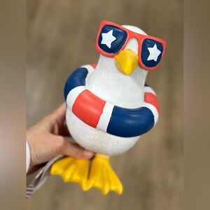 Patriotic Bird with Sunglasses